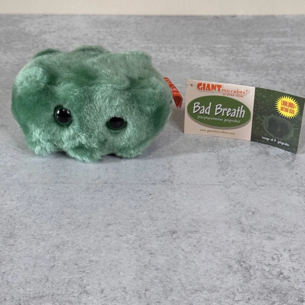 GIANT microbes by Drew Oliver Bad Breath (Porphyromonas gingivalis) plush